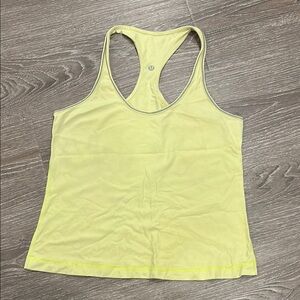 lululemon athletica Yellow Racerback Tank Top